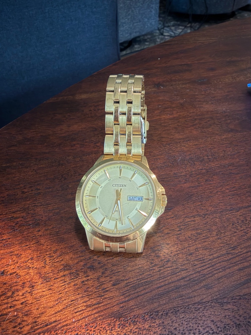 Citizen Gold-Tone Men’s Day-Date Bracelet Watch